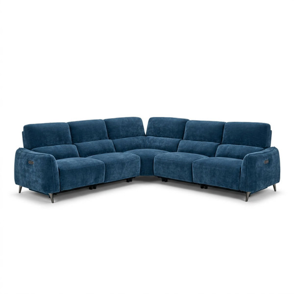 Bowen Corner Electric Sofa Steel Blue